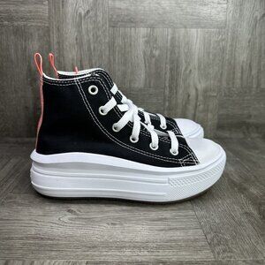 Converse Move Hi Kids size 13 Black White Platform Shoes